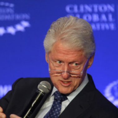 FILE - In this May 6, 2015, photo, former U.S President Bill Clinton speaks during a plenary session at the Clinton Global Initiative Middle East & Africa meeting in Marrakech, Morocco. The charitable foundation run by Hillary Rodham Clintons family faces an uncertain future if she is elected president, with unresolved questions about who would be authorized to fundraise for the organization and whether new foreign and domestic projects could be started during that period.  (AP Photo/Abdeljalil Bounhar)